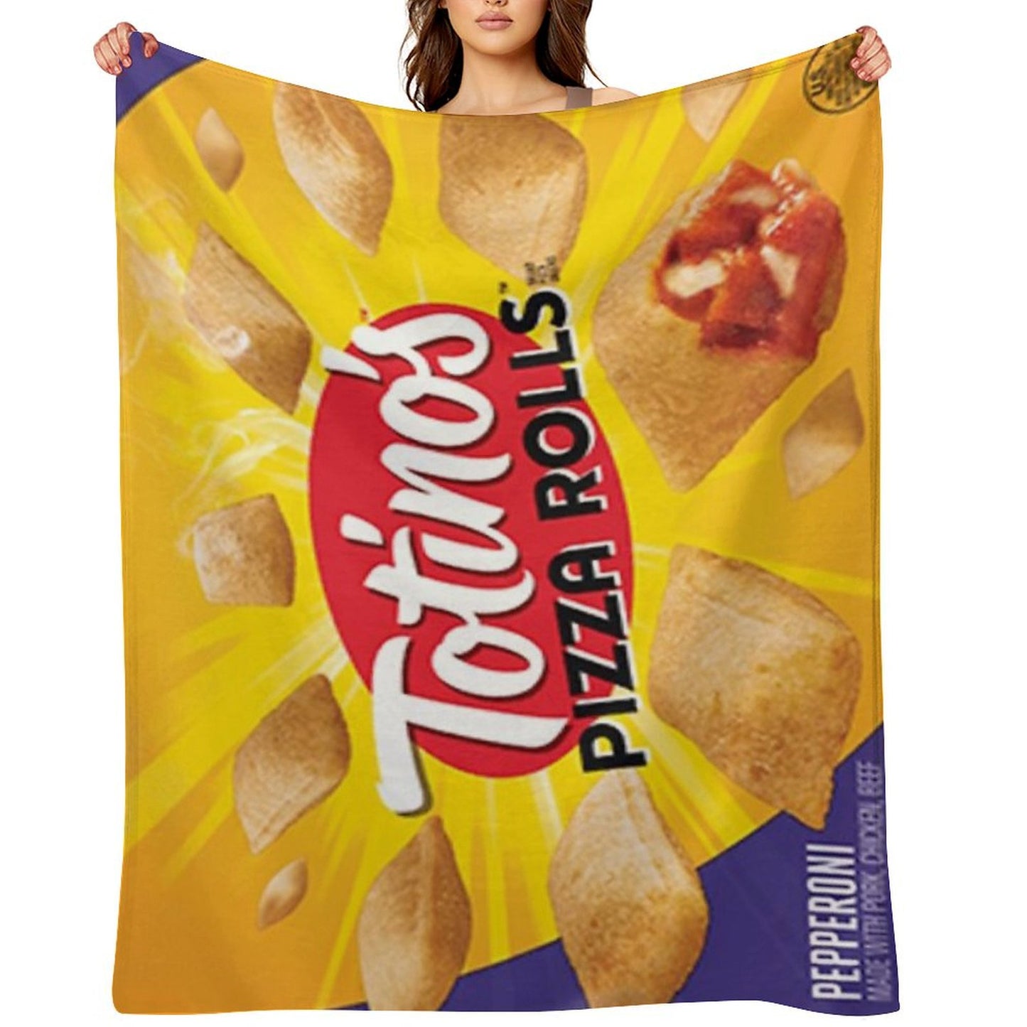 Pizza Rolls Throw Blanket
