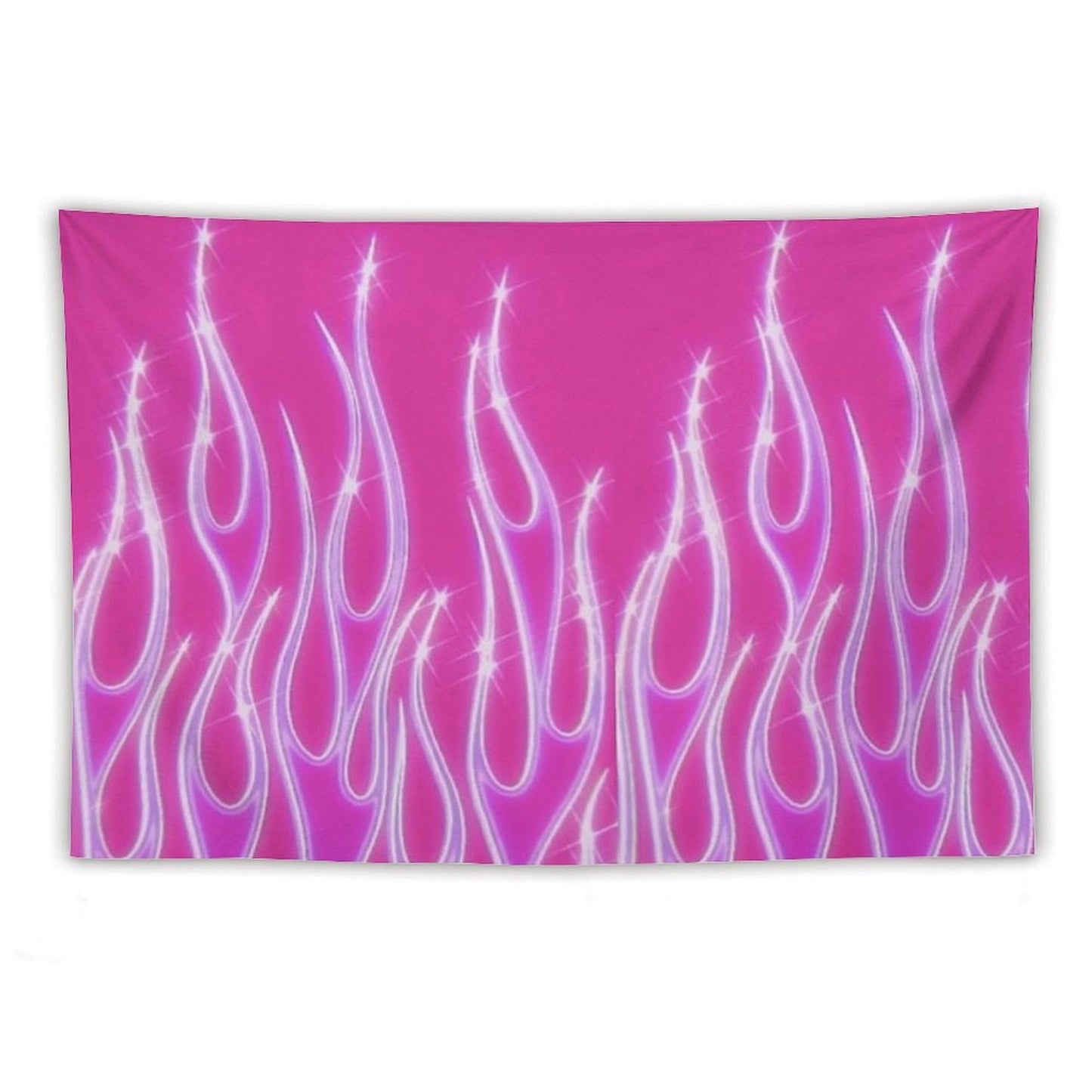 Pink Flames Tapestry