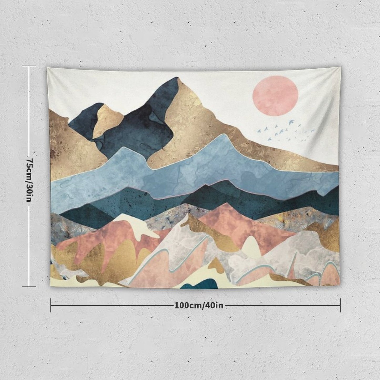 Golden Peaks Tapestry