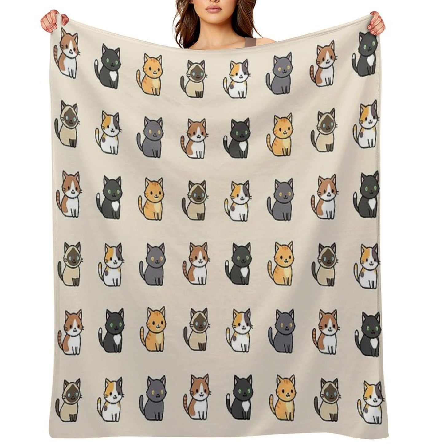 Cute Cats Throw Blanket
