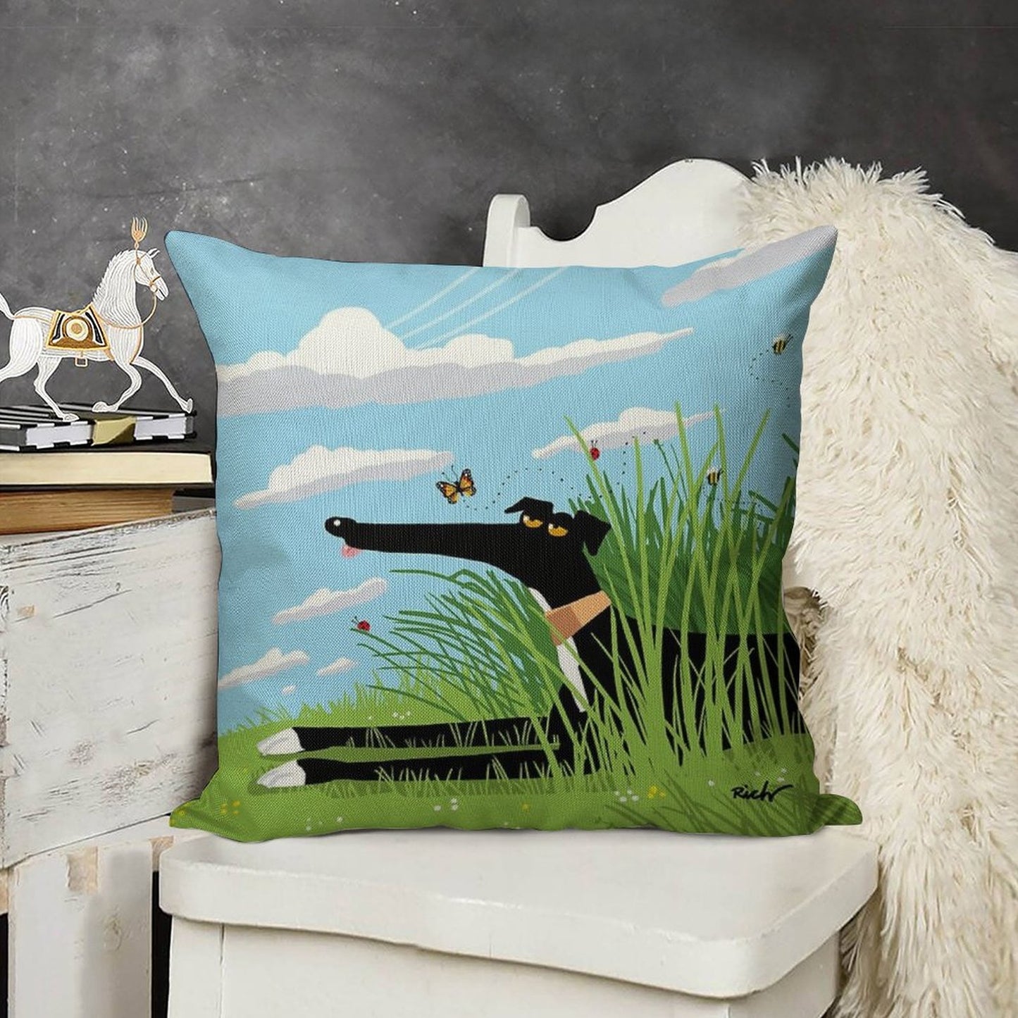 Summer Derp Linen Throw Pillow Cover