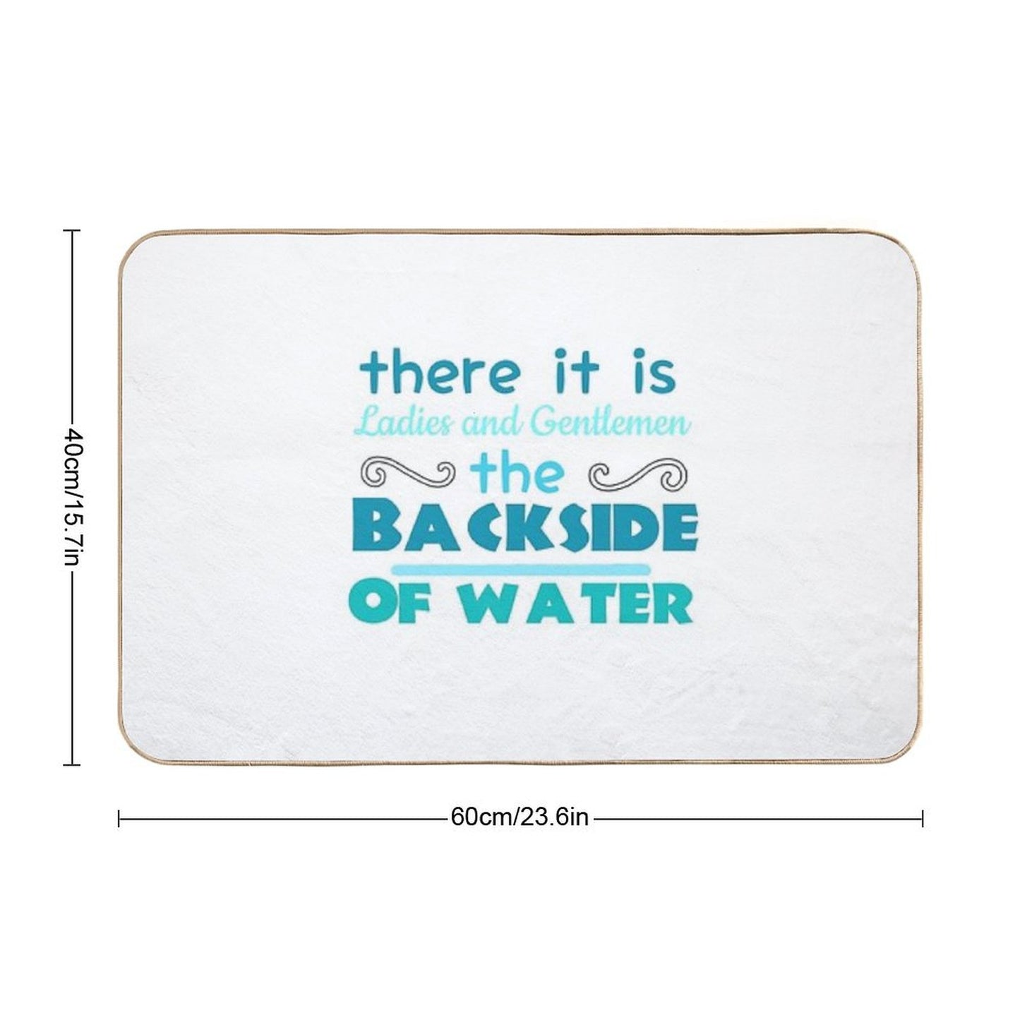 The Backside of Water-jungle Cruise Bath Mat