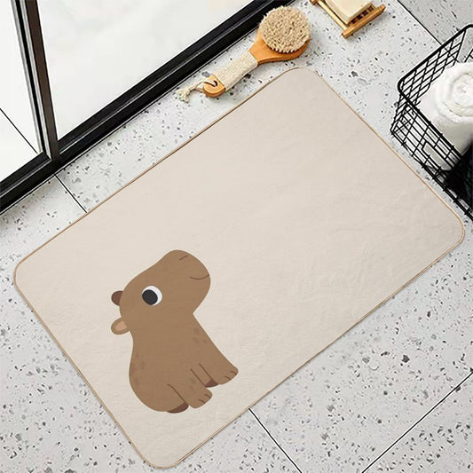 Cute Capybara Bath Mat