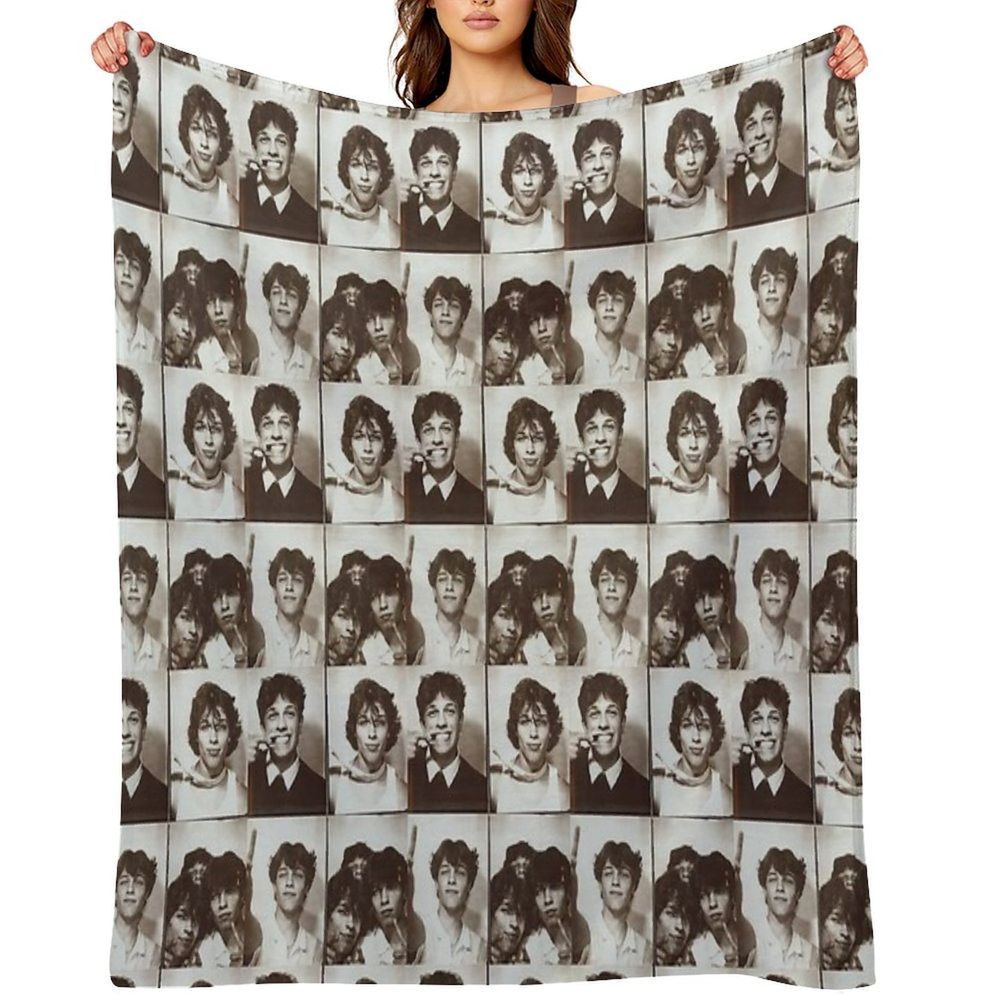 Sturniolo Triplets Photo Booth Throw Blanket