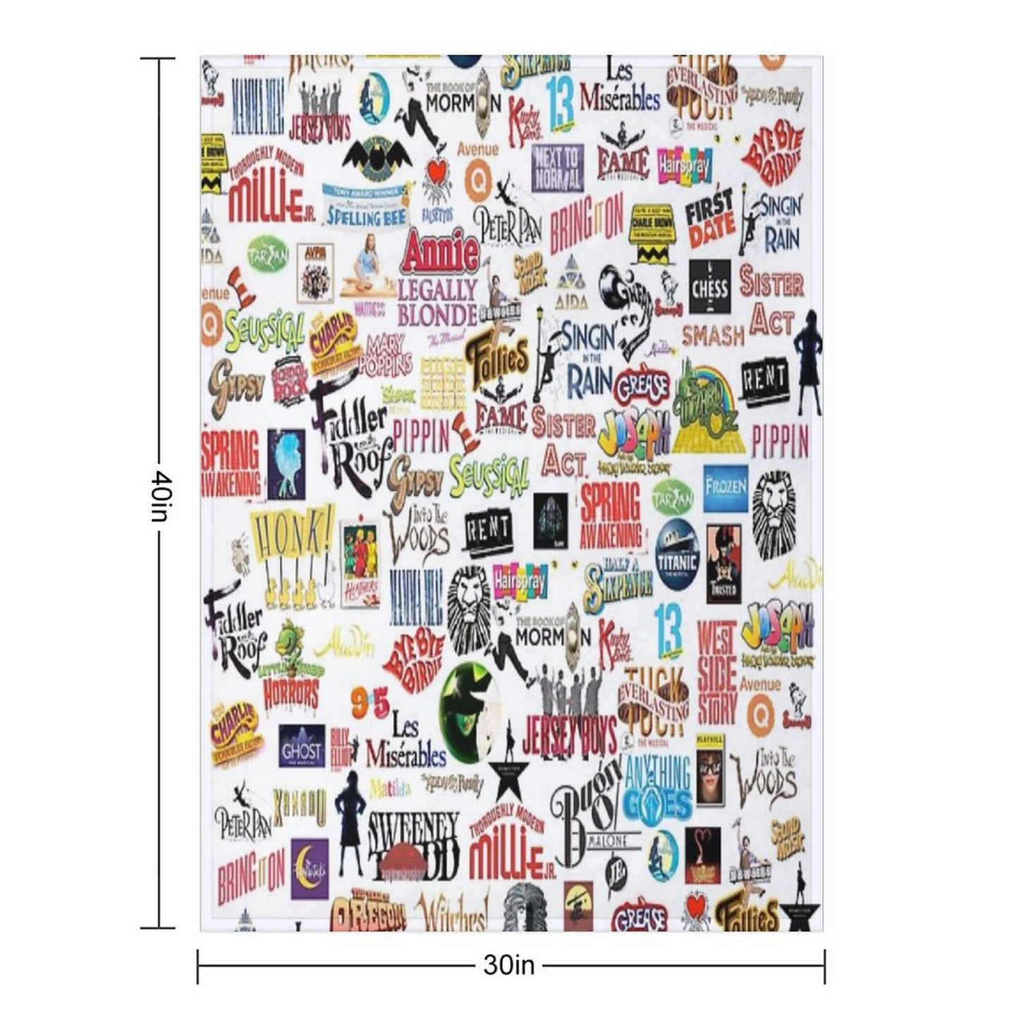 Musical Logos Throw Blanket