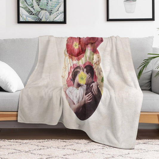 You Are In My Heart - Floral Version Throw Blanket