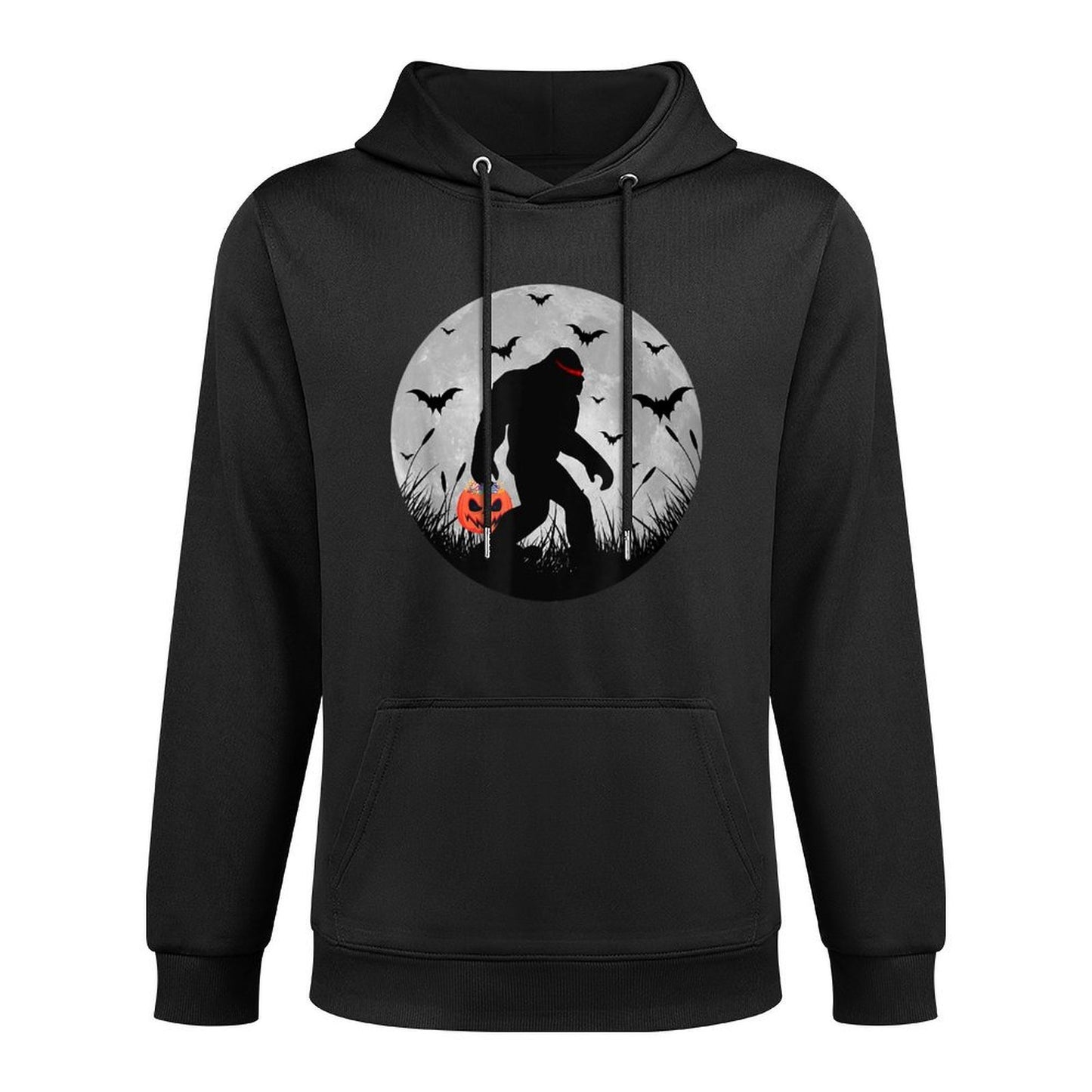 Scary Bigfoot Halloween Yeti Moon Silhouette Sasquatch Retro Easy Care Hoodie