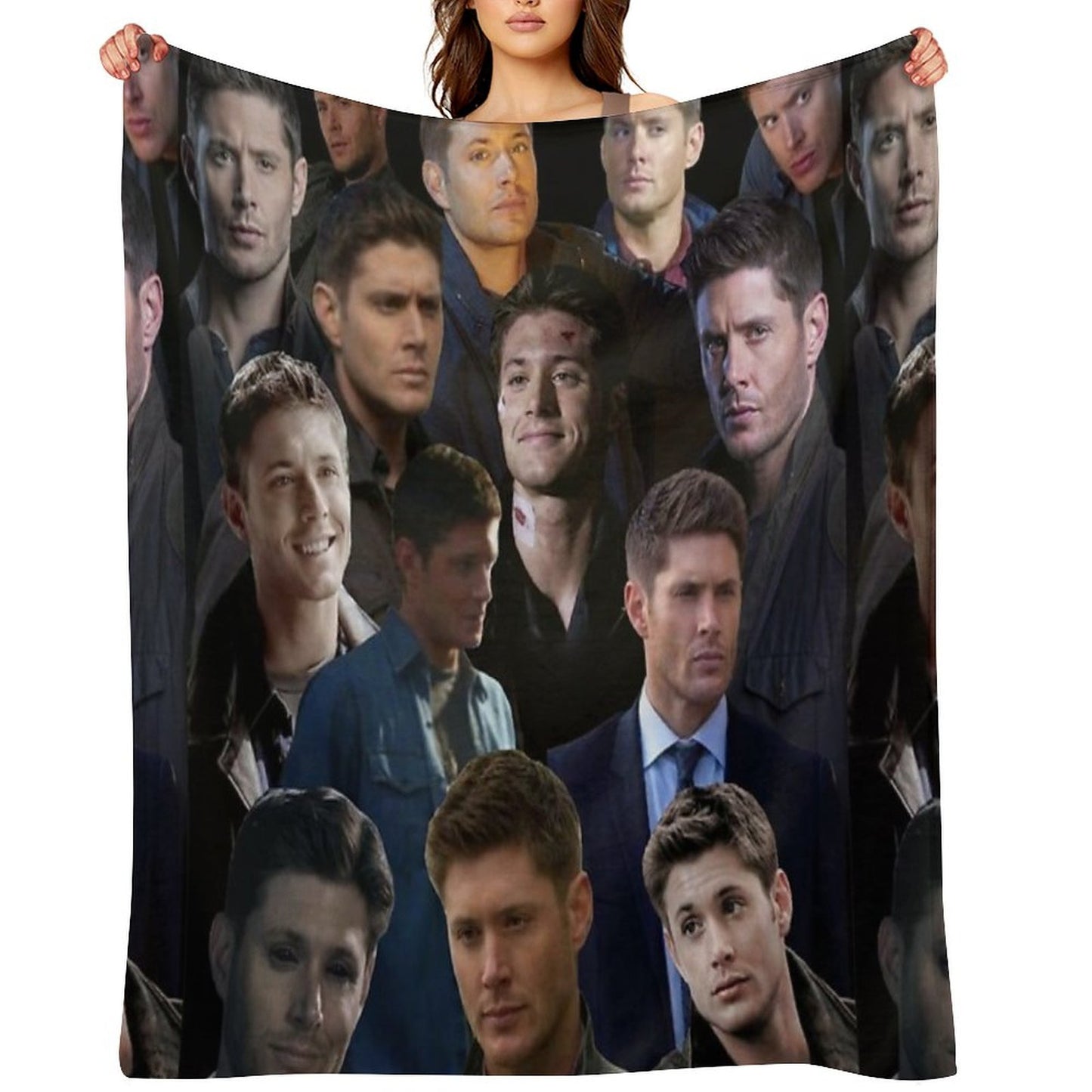 Dean Winchester Collage Throw Blanket