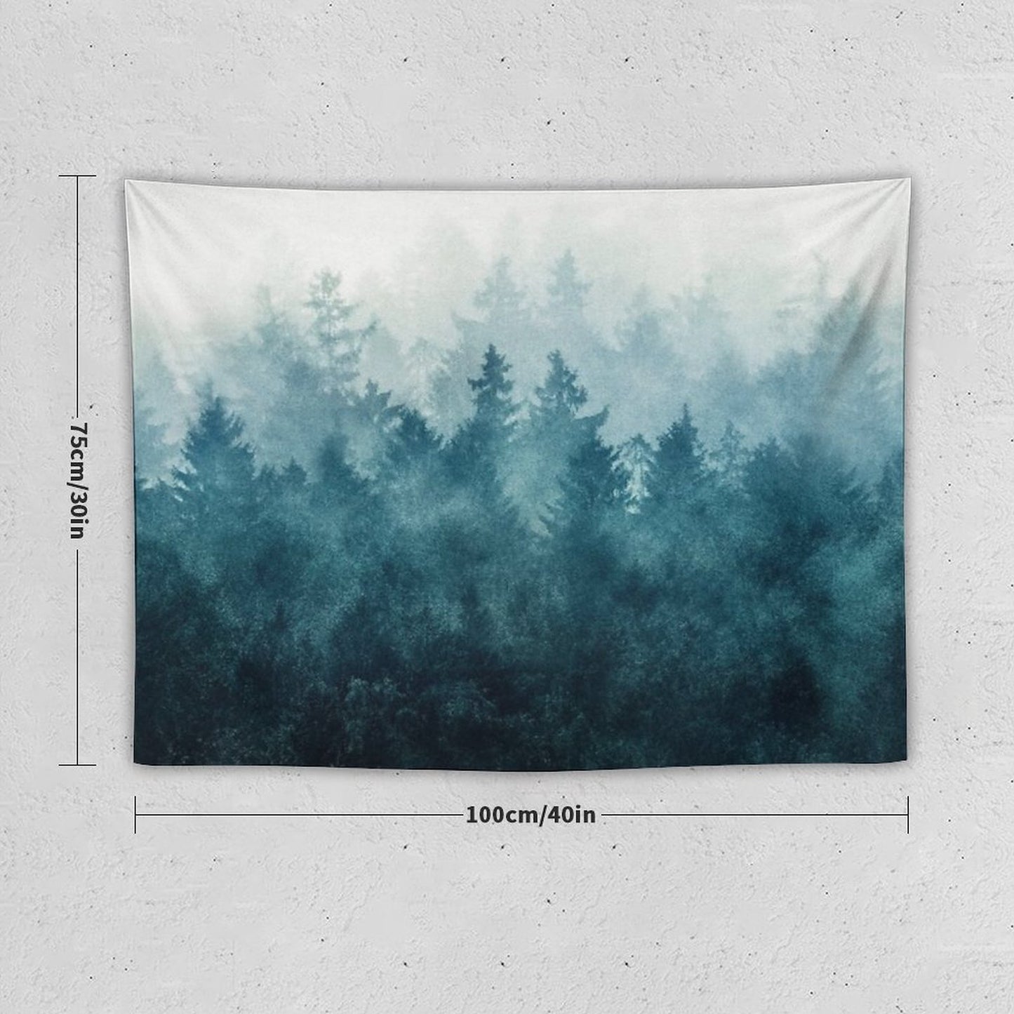 The Heart Of My Heart So Far From Home In A Misty Foggy Fall Wilderness Forest Tapestry