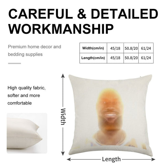 Lebron James You Are My Sunshine Meme Linen Throw Pillow Cover