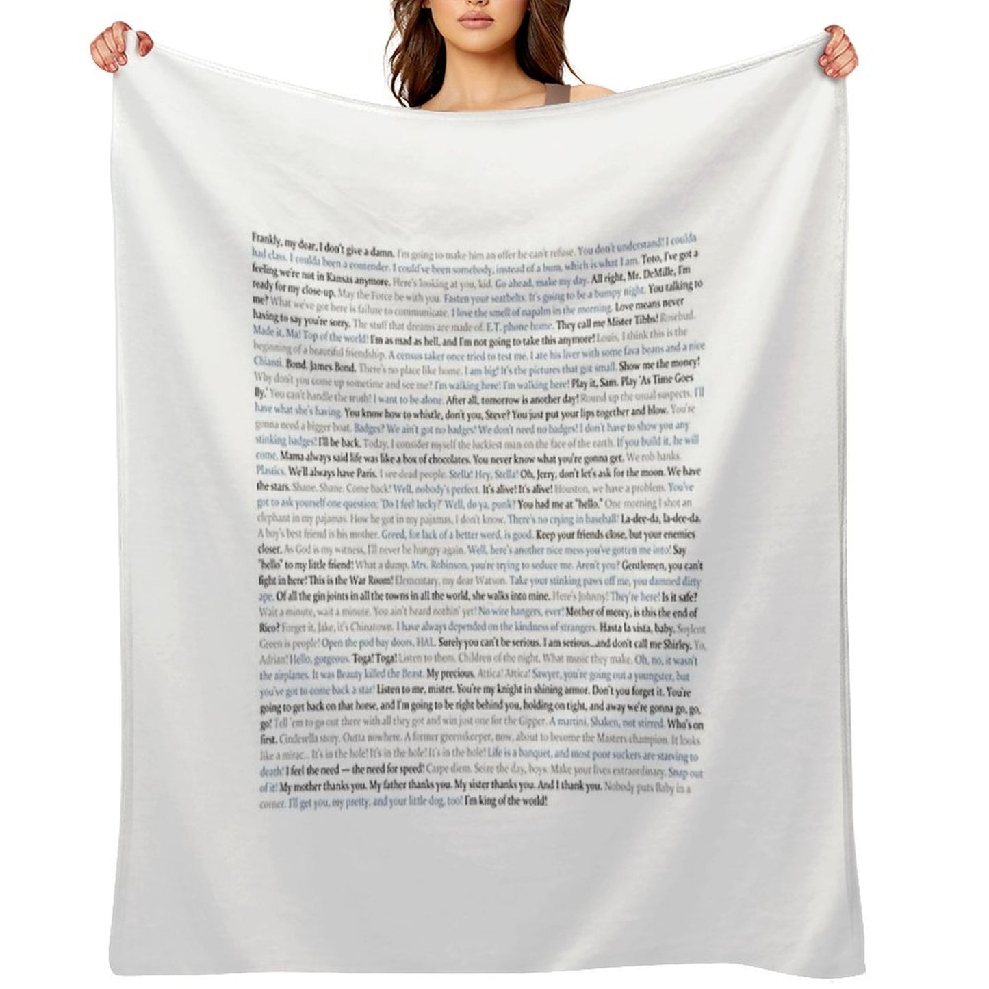 Movie Quotes Throw Blanket