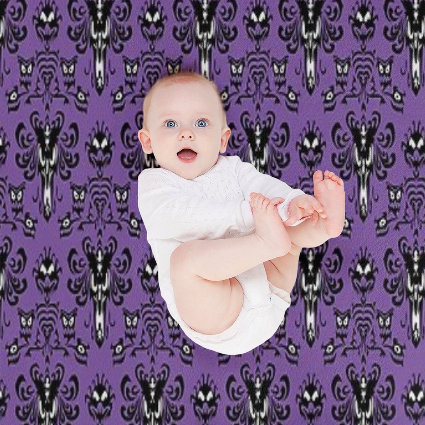 Haunted Mansion Wallpaper Throw Blanket
