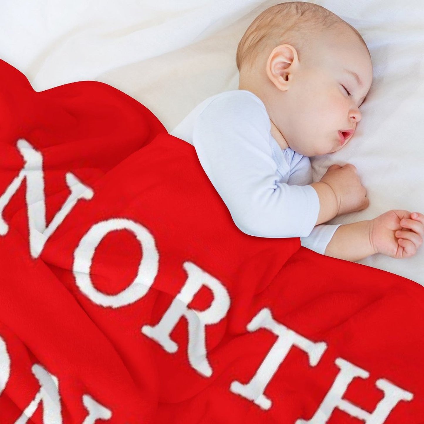 North London Is Red (White Text) Throw Blanket