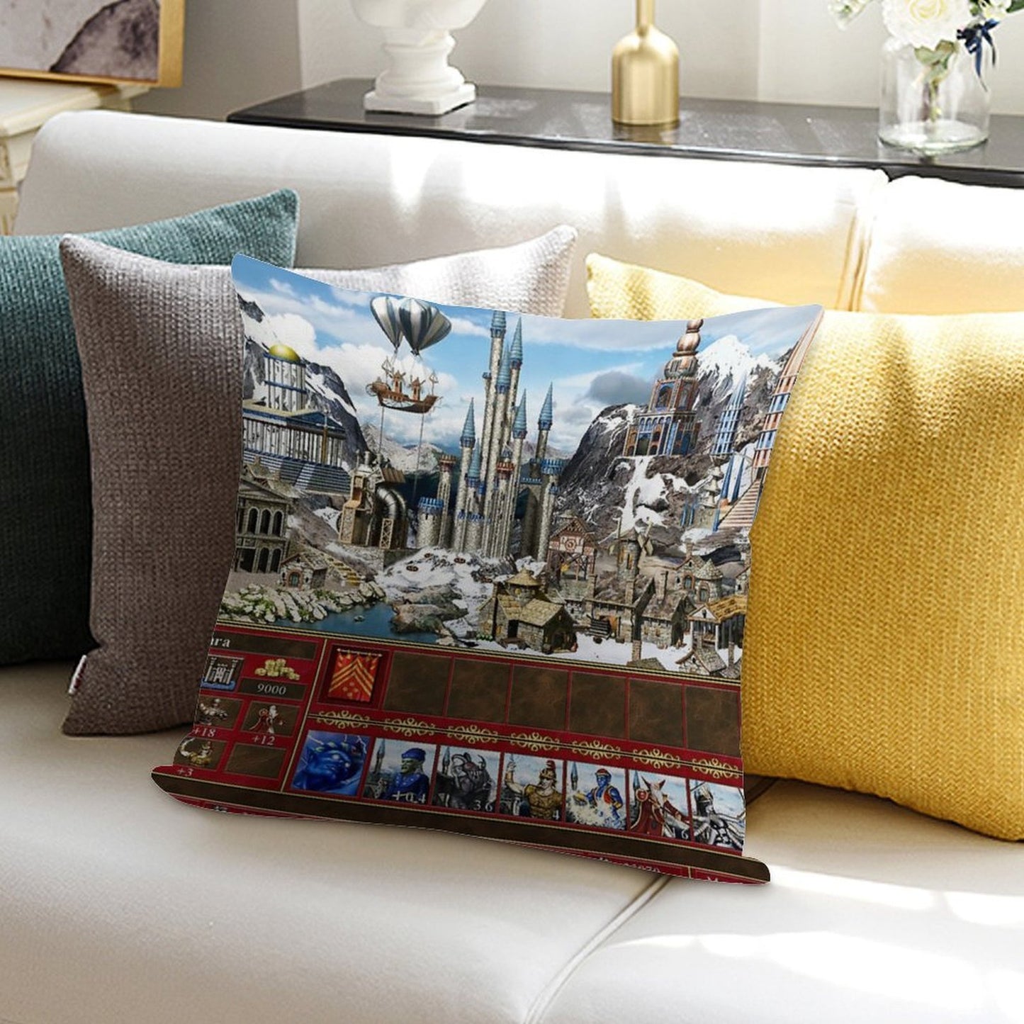 Heroes of Might & Magic 3 Tower Soft Luxury Feel Throw Pillow