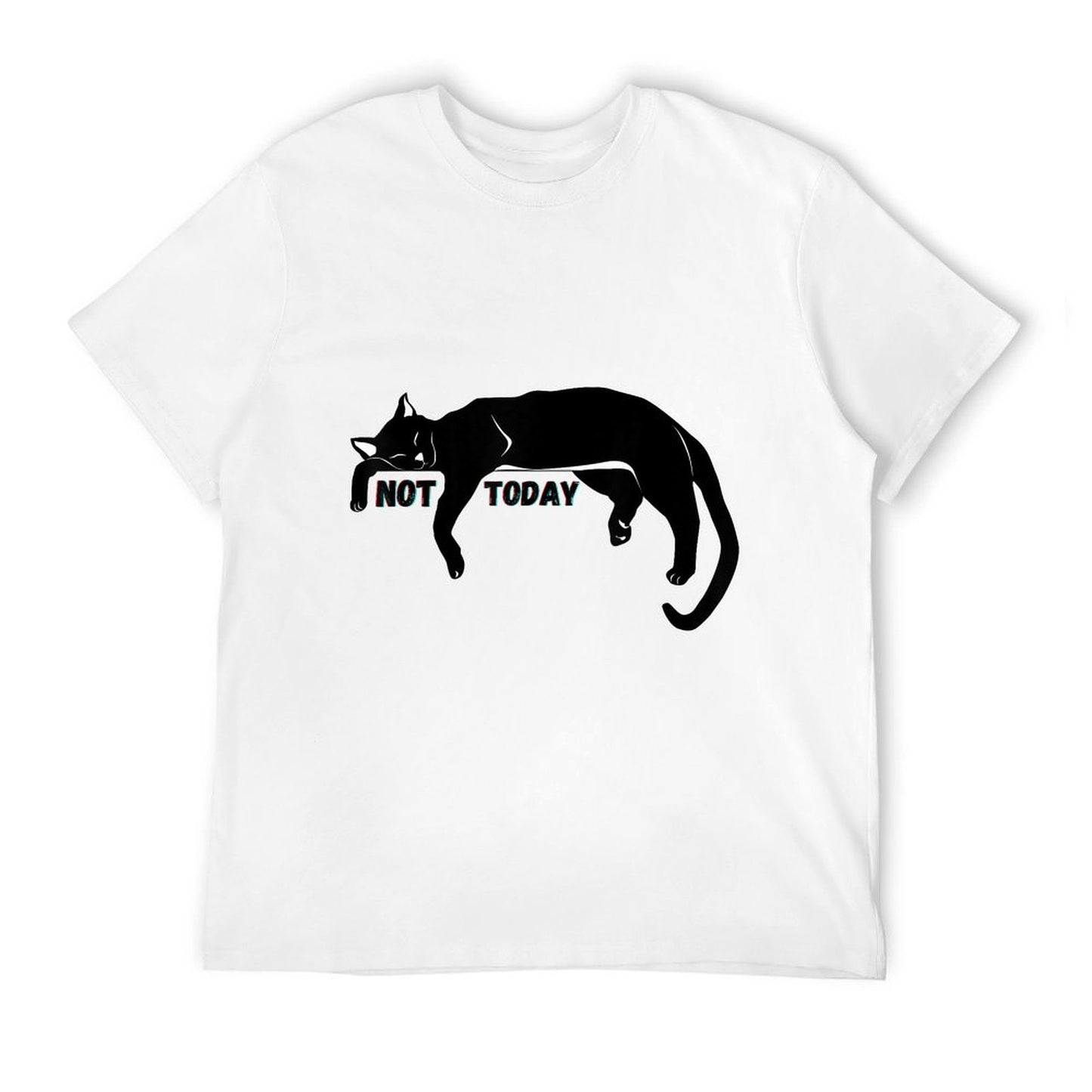 Not Today Lazy Sleepy Kitty Cat Lovers Funny Cute Nope Fun Relaxed-fit T-Shirt