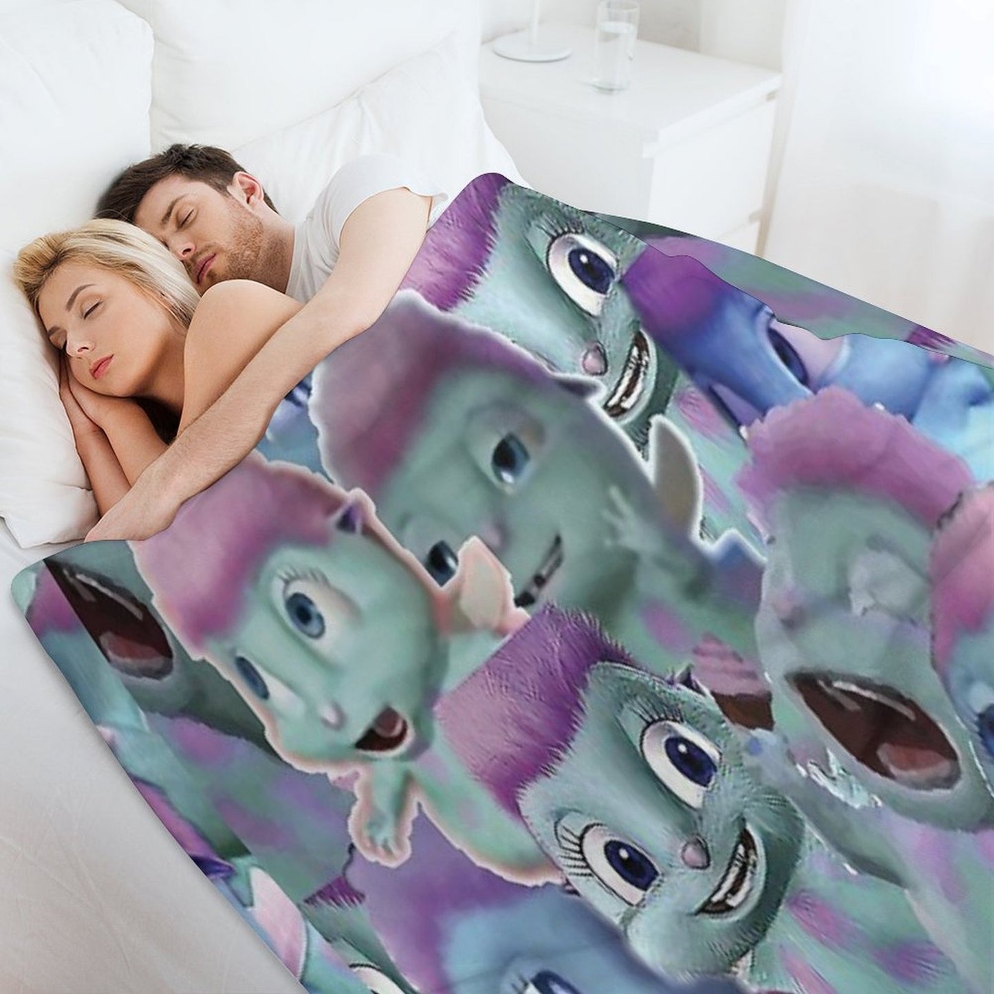 Bibble Collage Throw Blanket