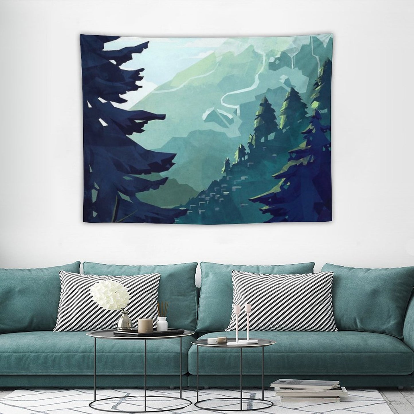Canadian Mountain Tapestry
