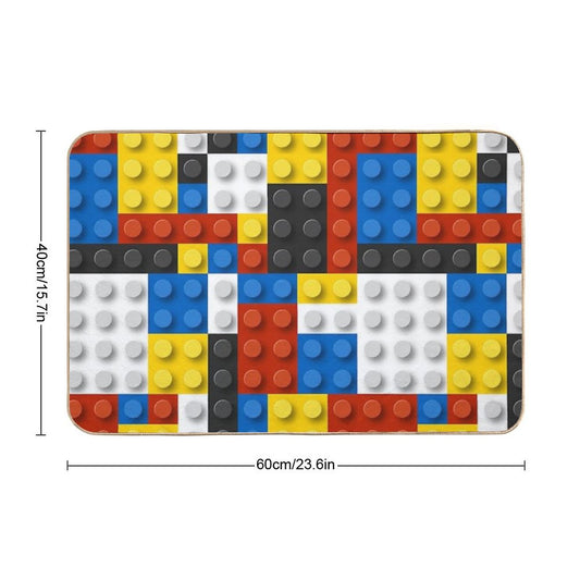 Mondrian Blocks De Stijl Modern Art Bath Mat