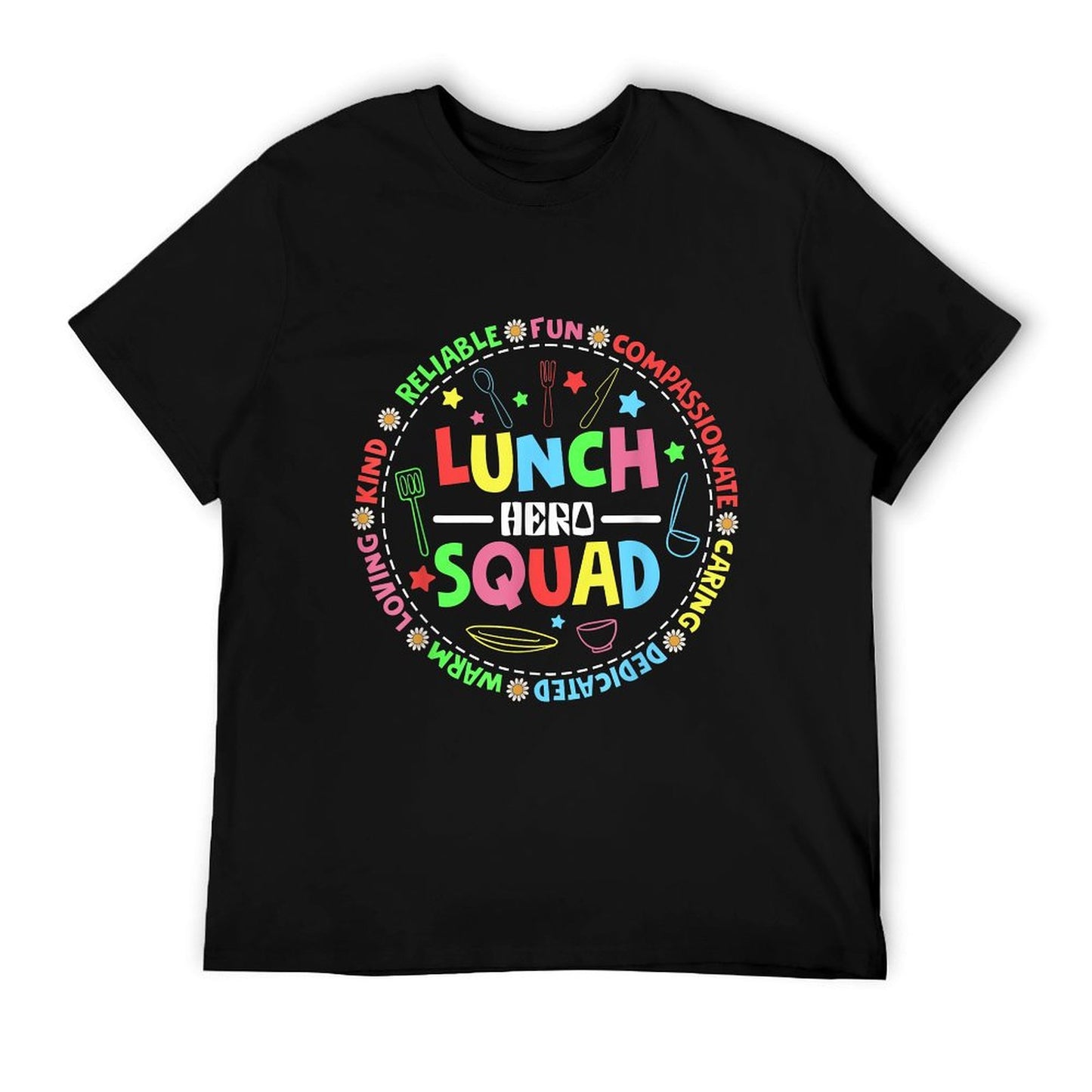 School Lunch Hero Squad Funny Cafeteria Workers Lunchroom T-Shirt
