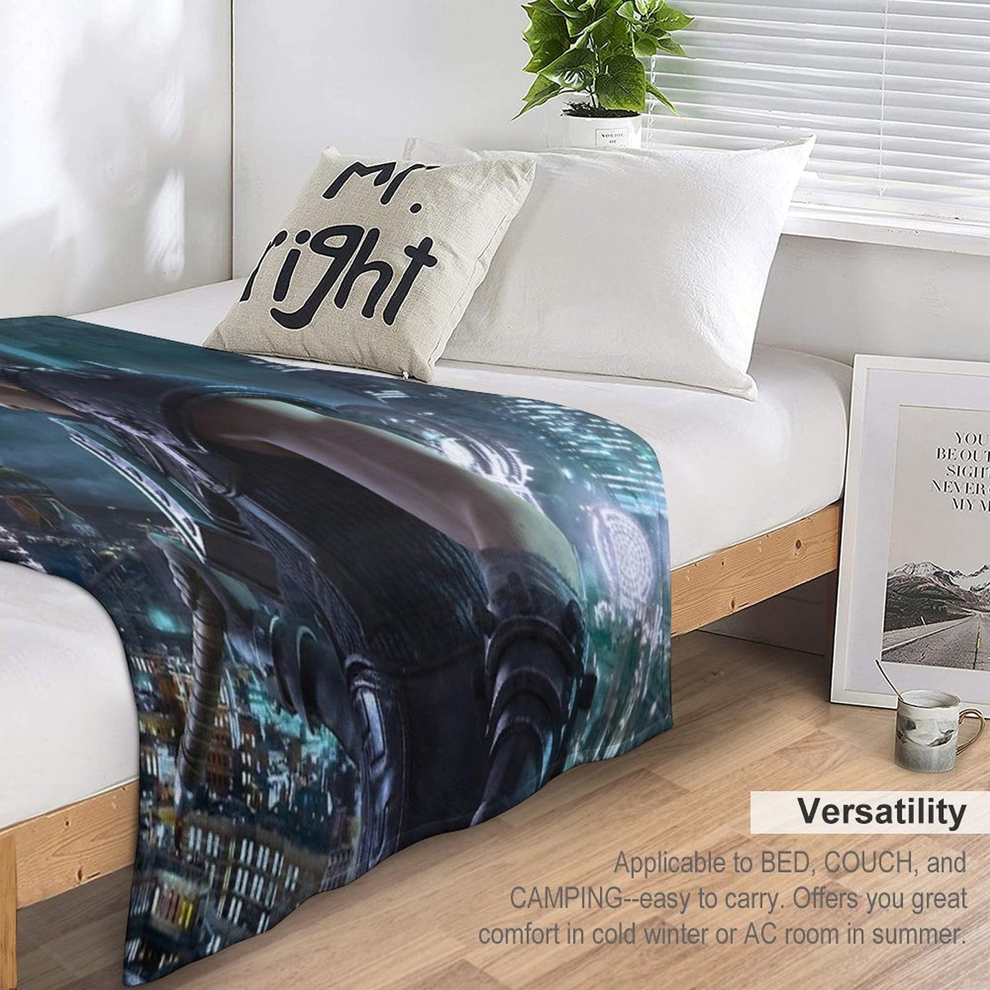 Cloud Final Fantasy VII Remake Throw Blanket