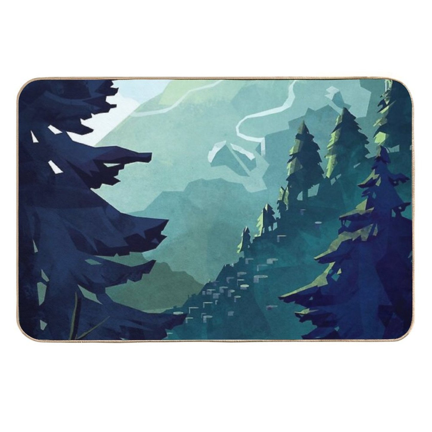 Canadian Mountain  Slip-Resistant Bath Mat