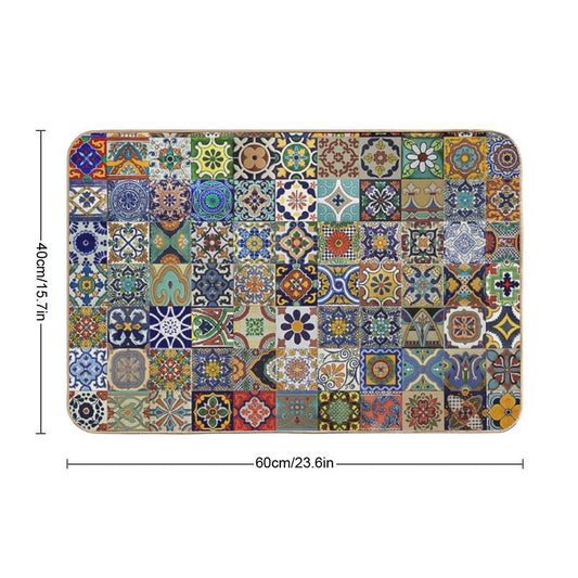 Mexican Tiles Bath Mat