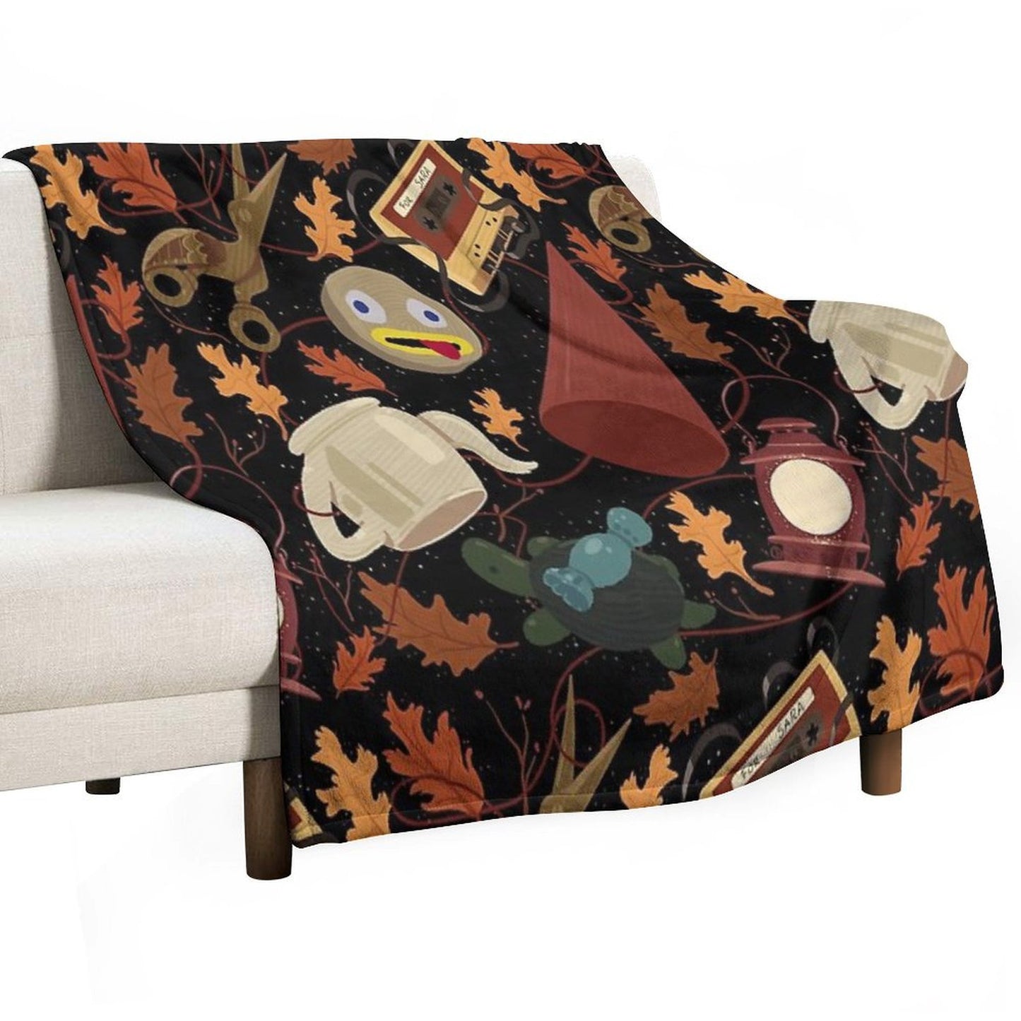 Over The Garden Wall Pattern Throw Blanket