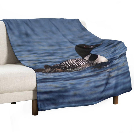 Common Loon Throw Blanket