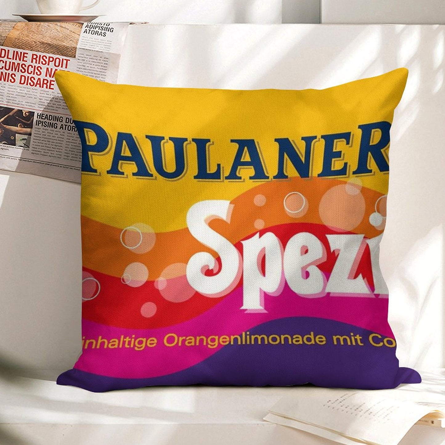PaulanerSpezi Munich Linen Throw Pillow Cover