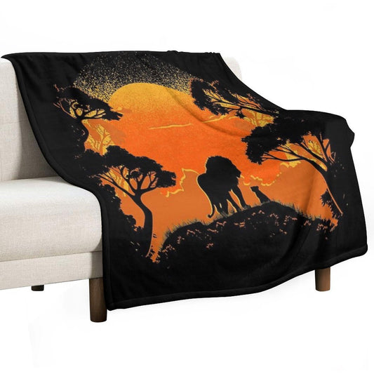 Father And Son Throw Blanket