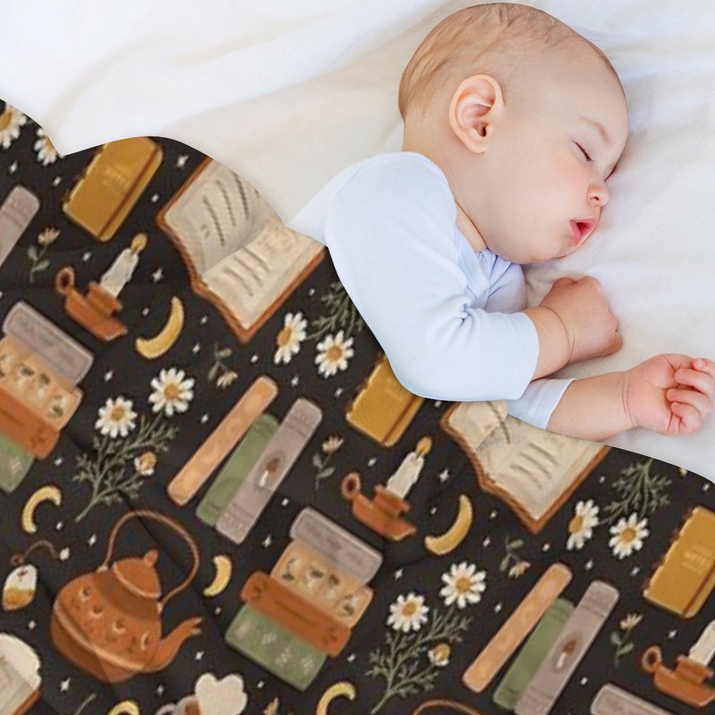 Sweet Bookish Dreams Throw Blanket