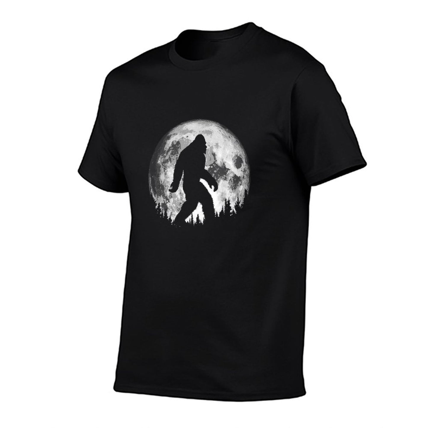Bigfoot Night Stroll! Cool Full Moon & Trees Sasquatch T-Shirt