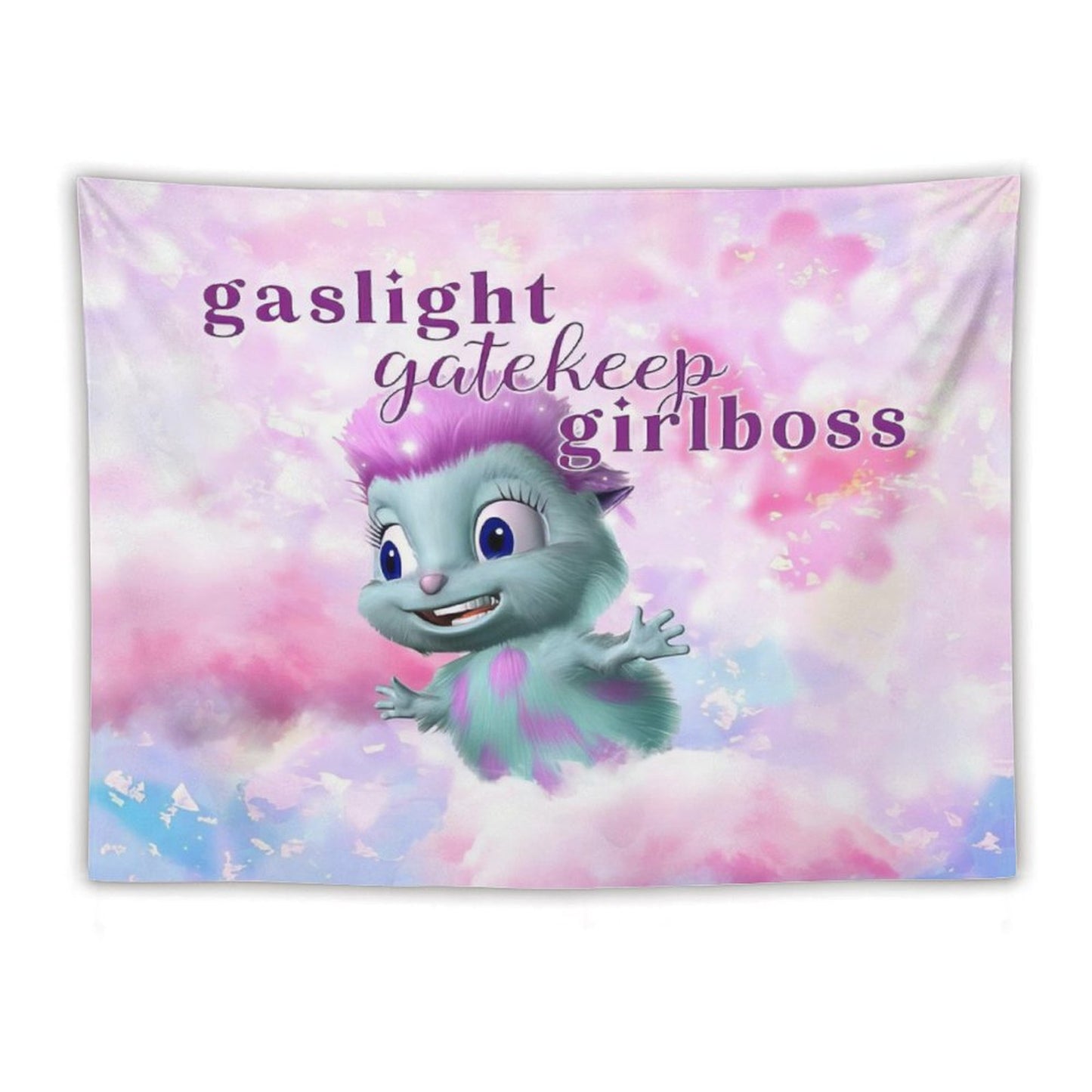 Bibble Beliefs - Gaslight Gatekeep Girlboss Tapestry