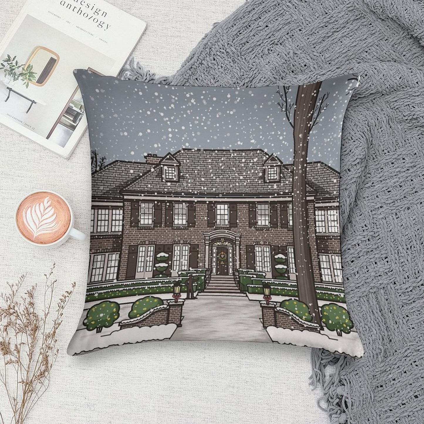Home Alone Christmas Soft Warmth Comfort Throw Pillow