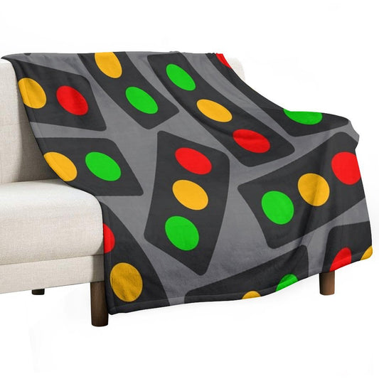 Large Traffic Light Pattern (Large & Full Version) Throw Blanket