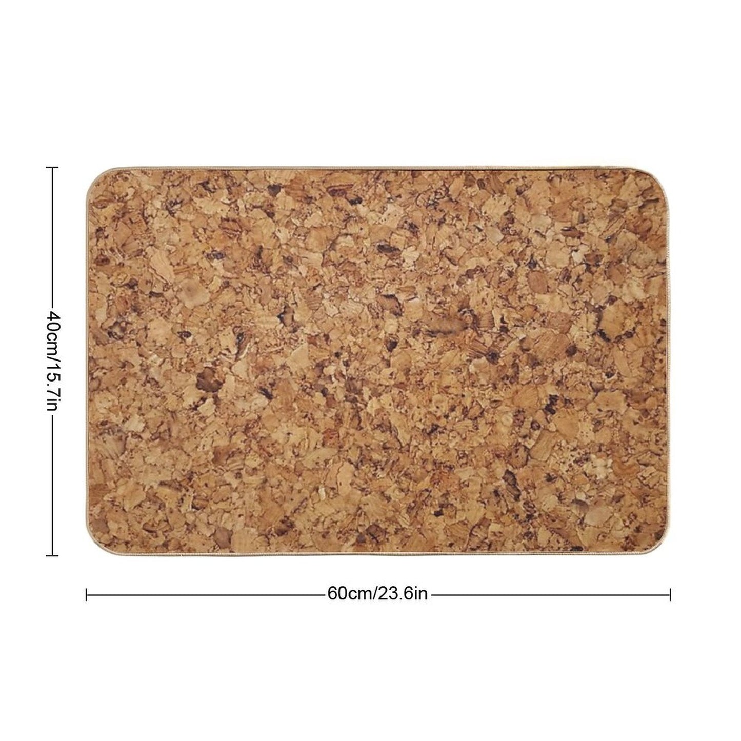 Cork Texture Bath Mat