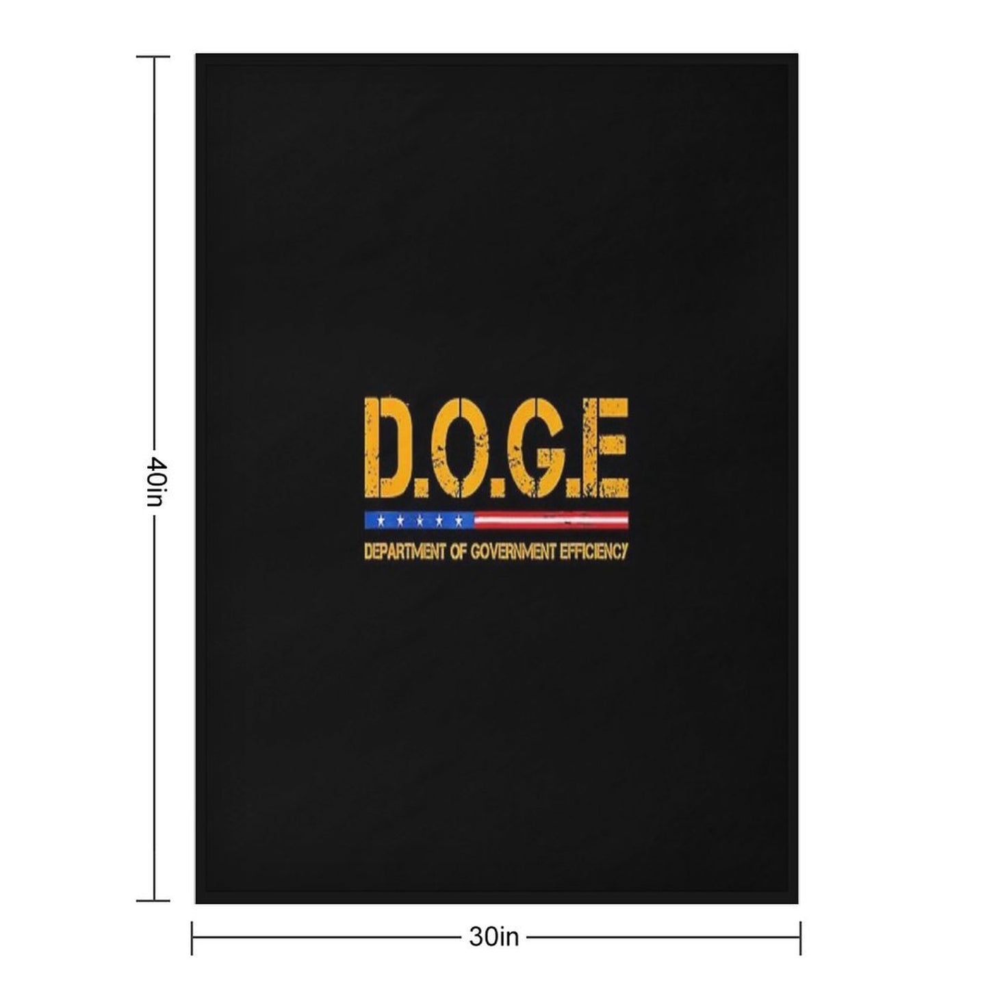 Doge D.O.G.E. Department Of Government Efficiency Throw Blanket