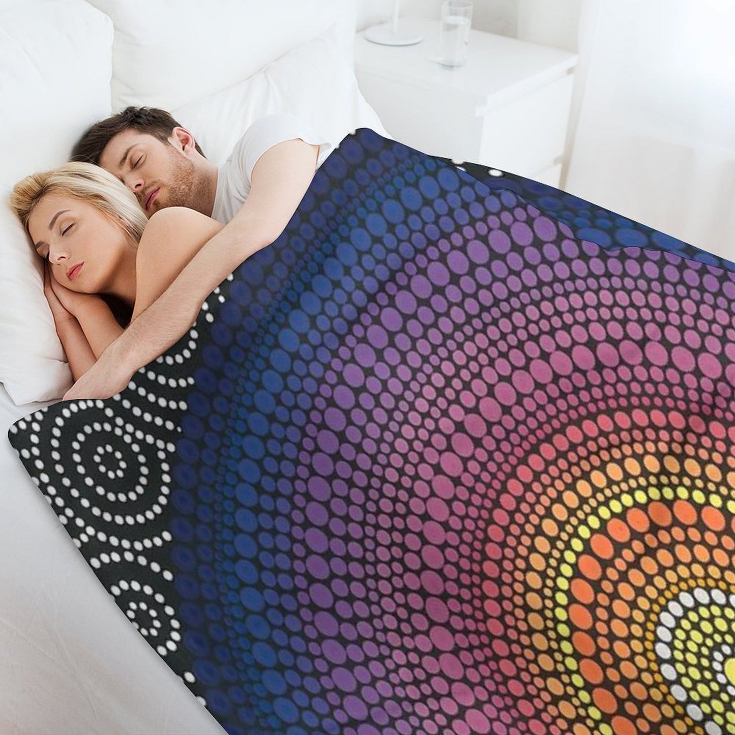 The Calm Beneath Throw Blanket
