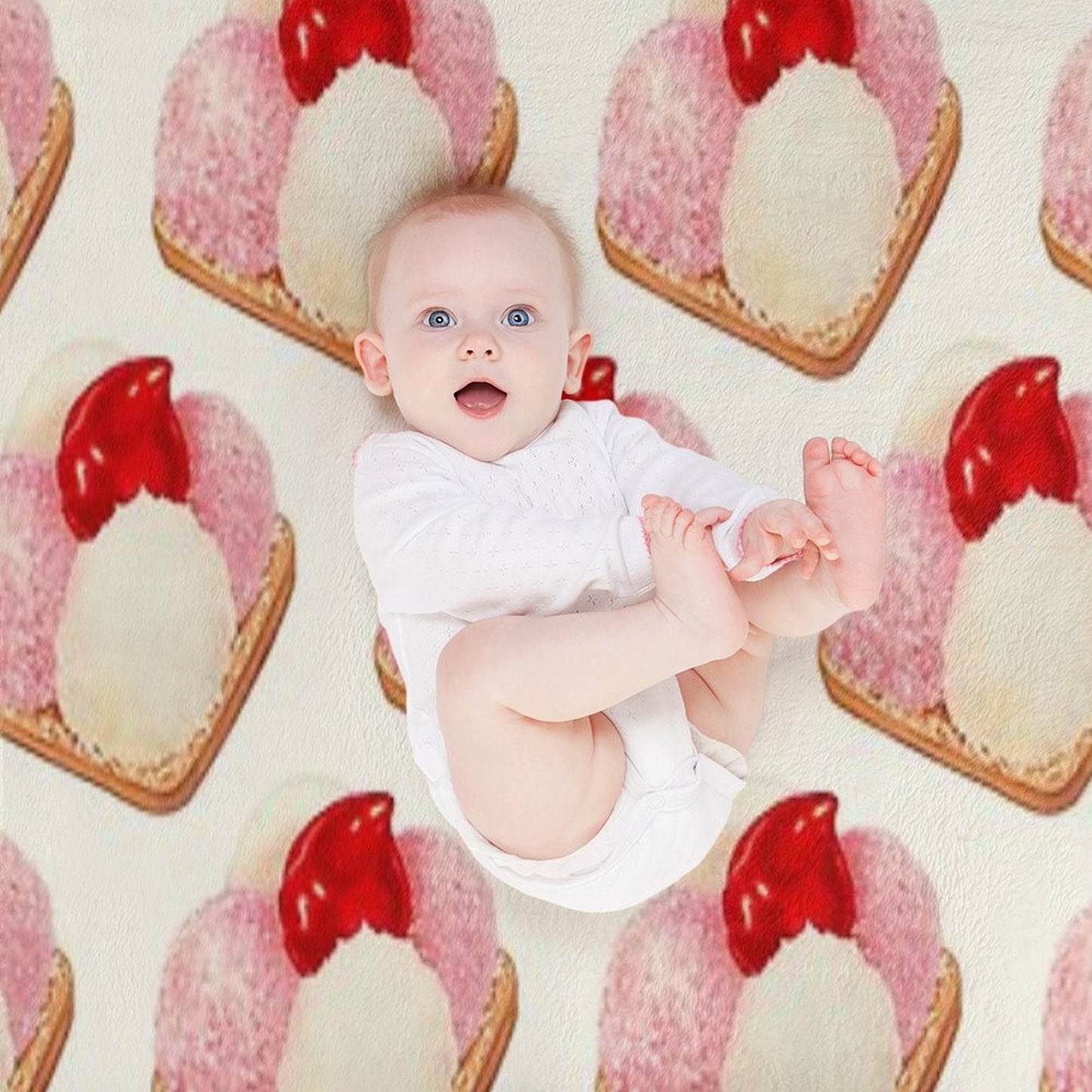 Mexican Snack Cookie - White Throw Blanket