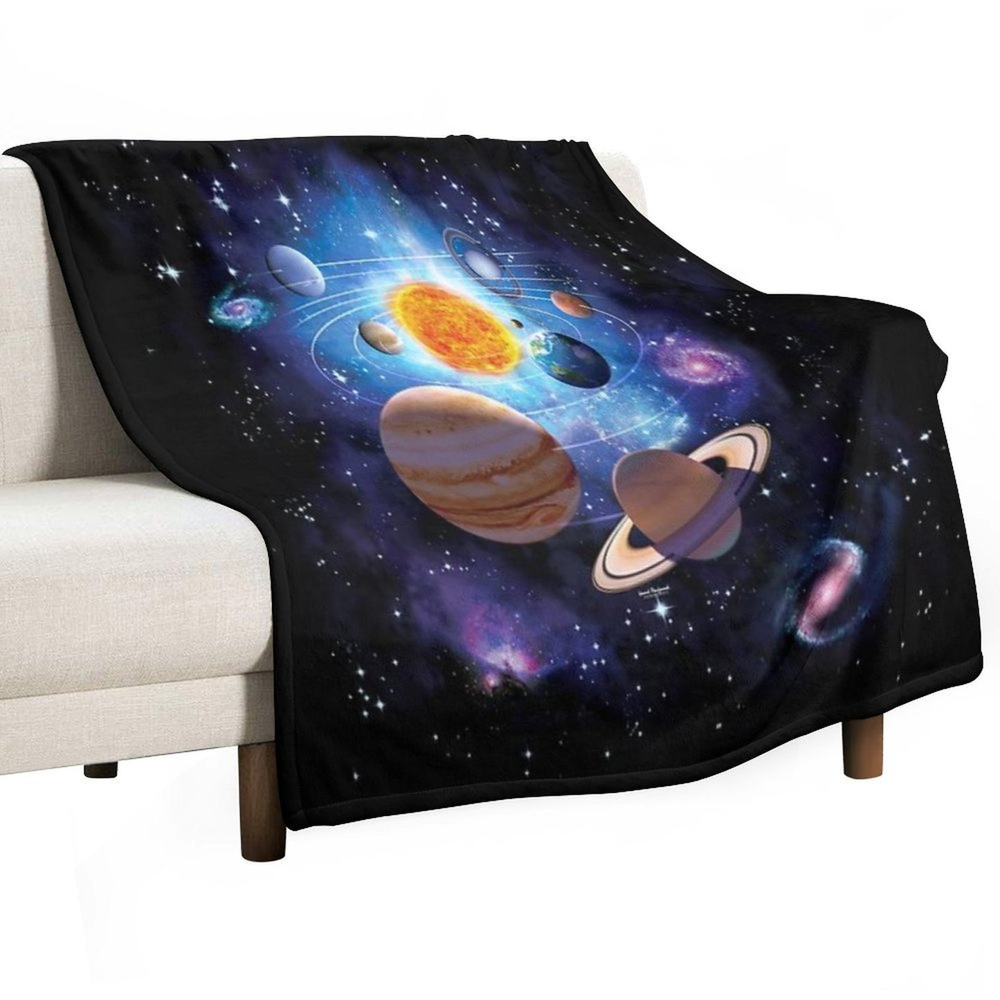 Solar System Throw Blanket