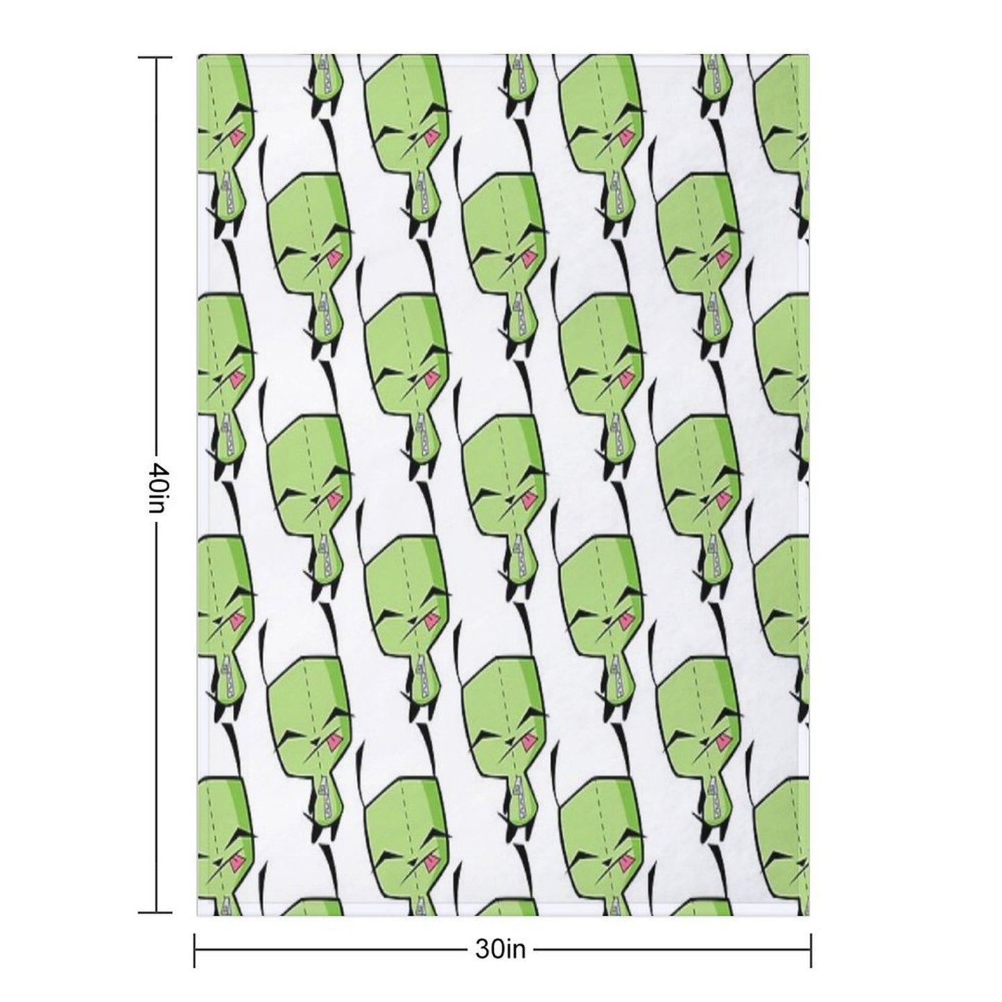 Invader Zim's GIR Throw Blanket
