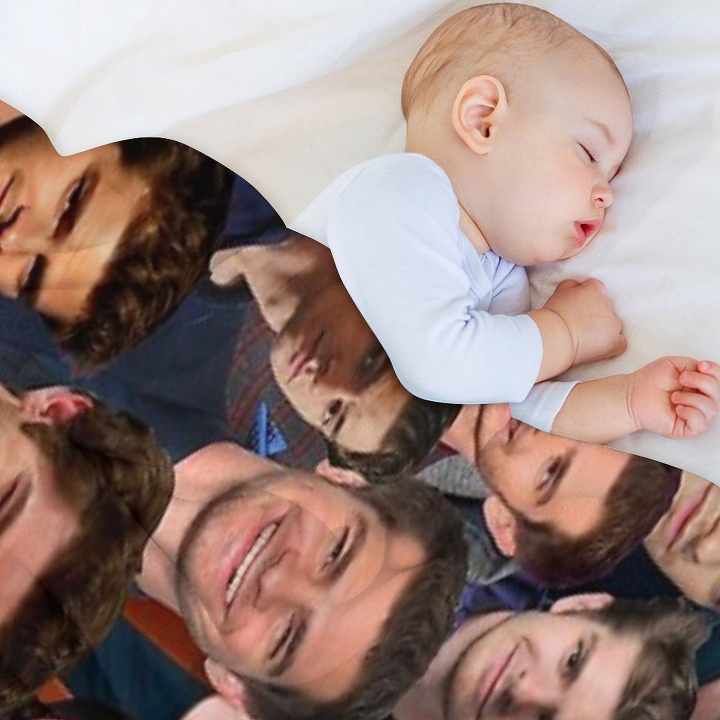 Andrew Garfield Photo Collage Throw Blanket