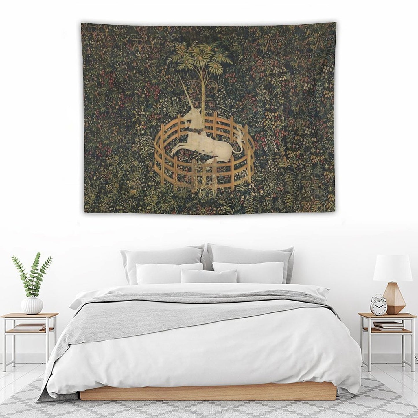 The Unicorn Tapestry (The Unicorn Is in Captivity And No Longer Dead) Tapestry