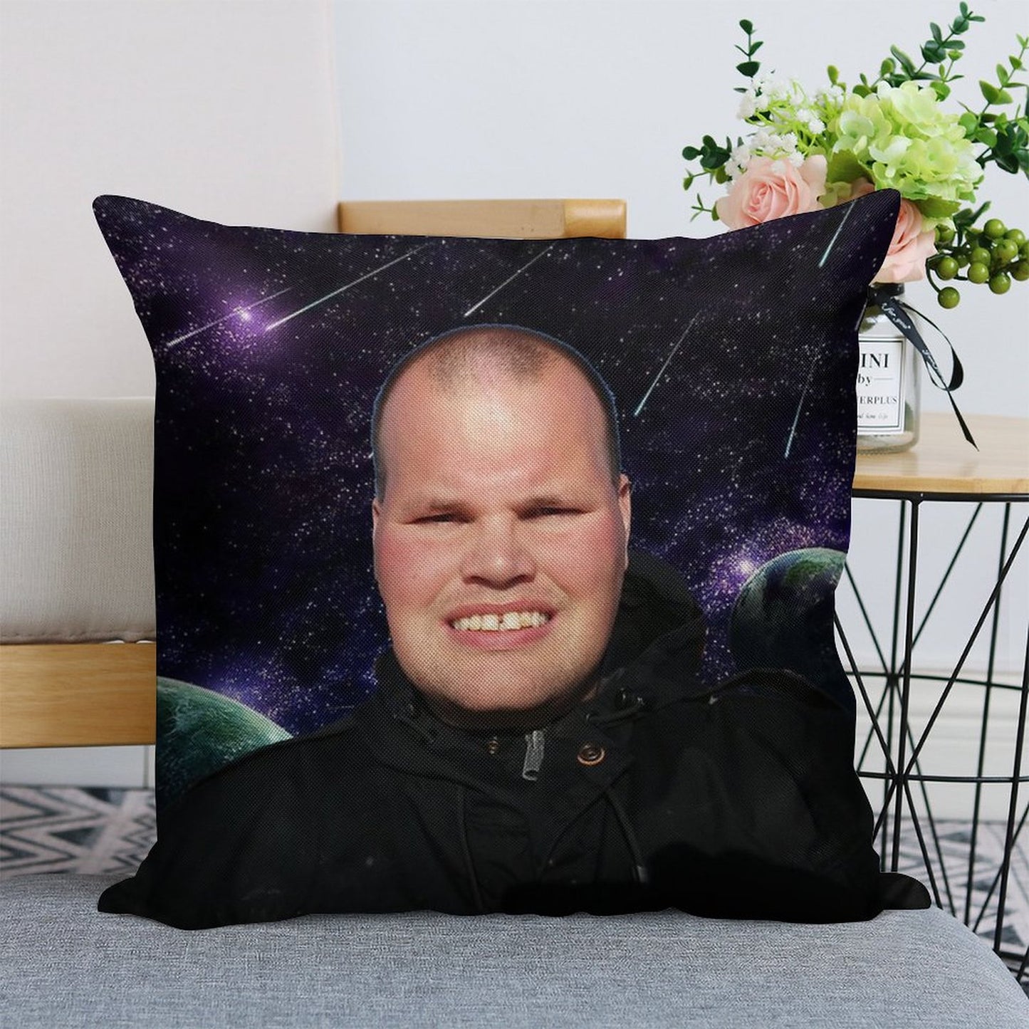 Frankie MacDonald Linen Throw Pillow Cover
