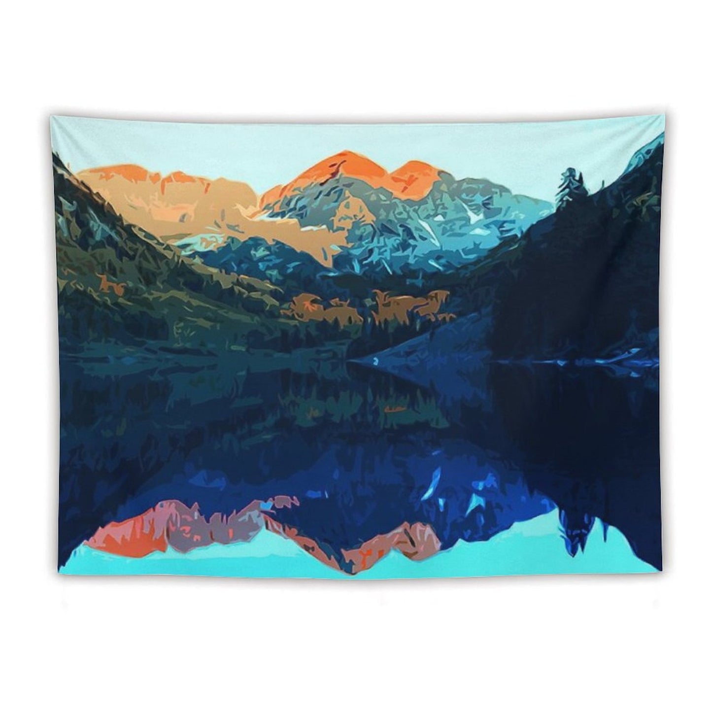 The Wonderful Maroon Bells - Landscapes of USA Tapestry