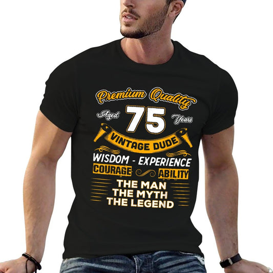 Vintage The Man Myth Legend 75 Yrs 75th Birthday Gift T-Shirt