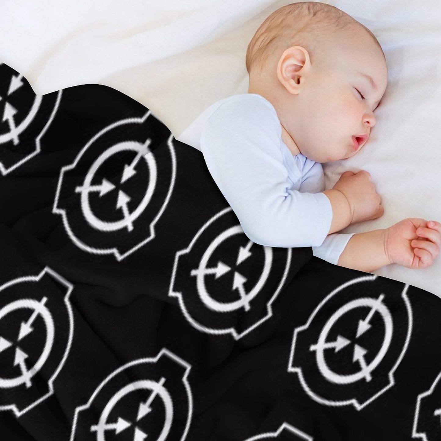 SCP Symbol (Black) Throw Blanket