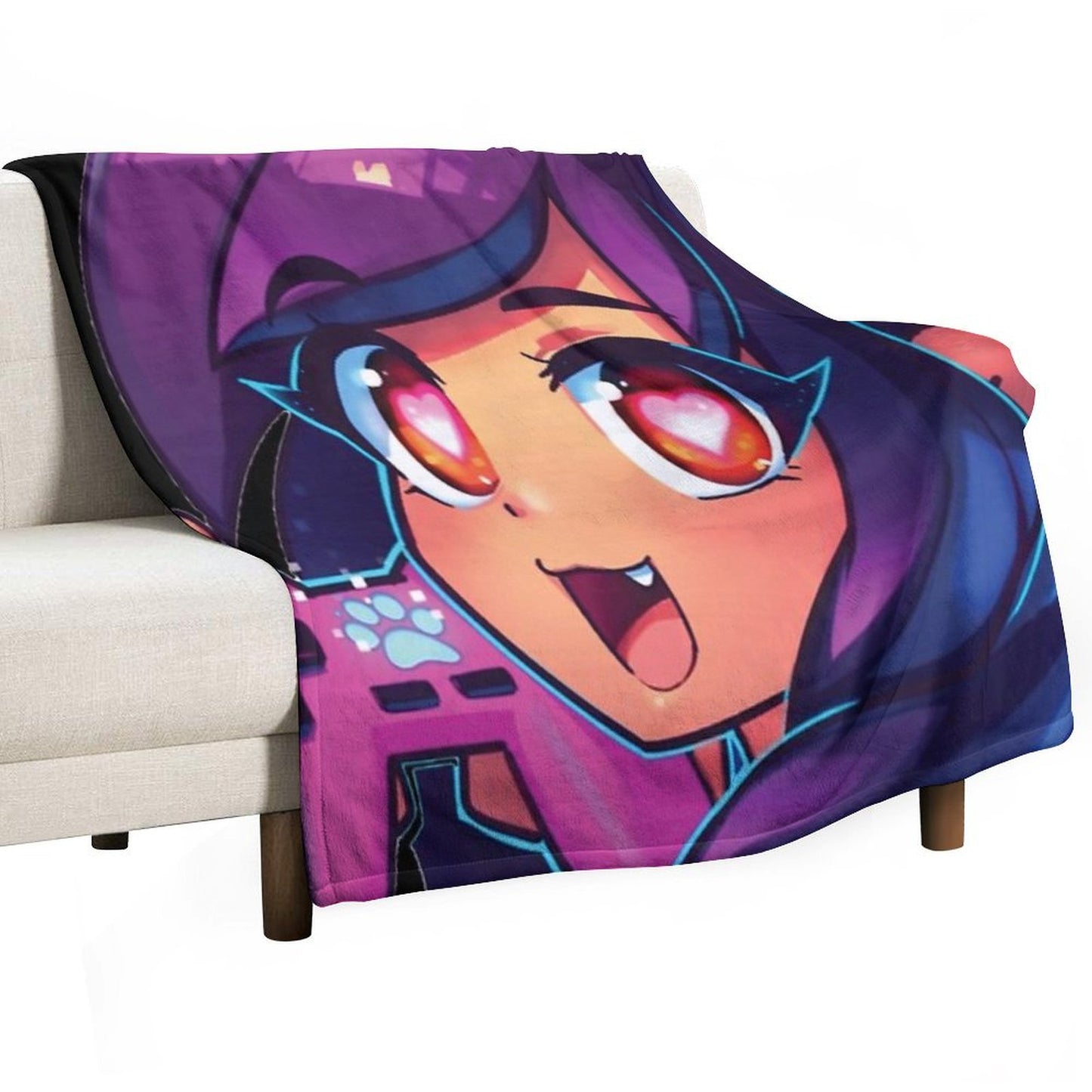 Aphmau with Video Game Throw Blanket