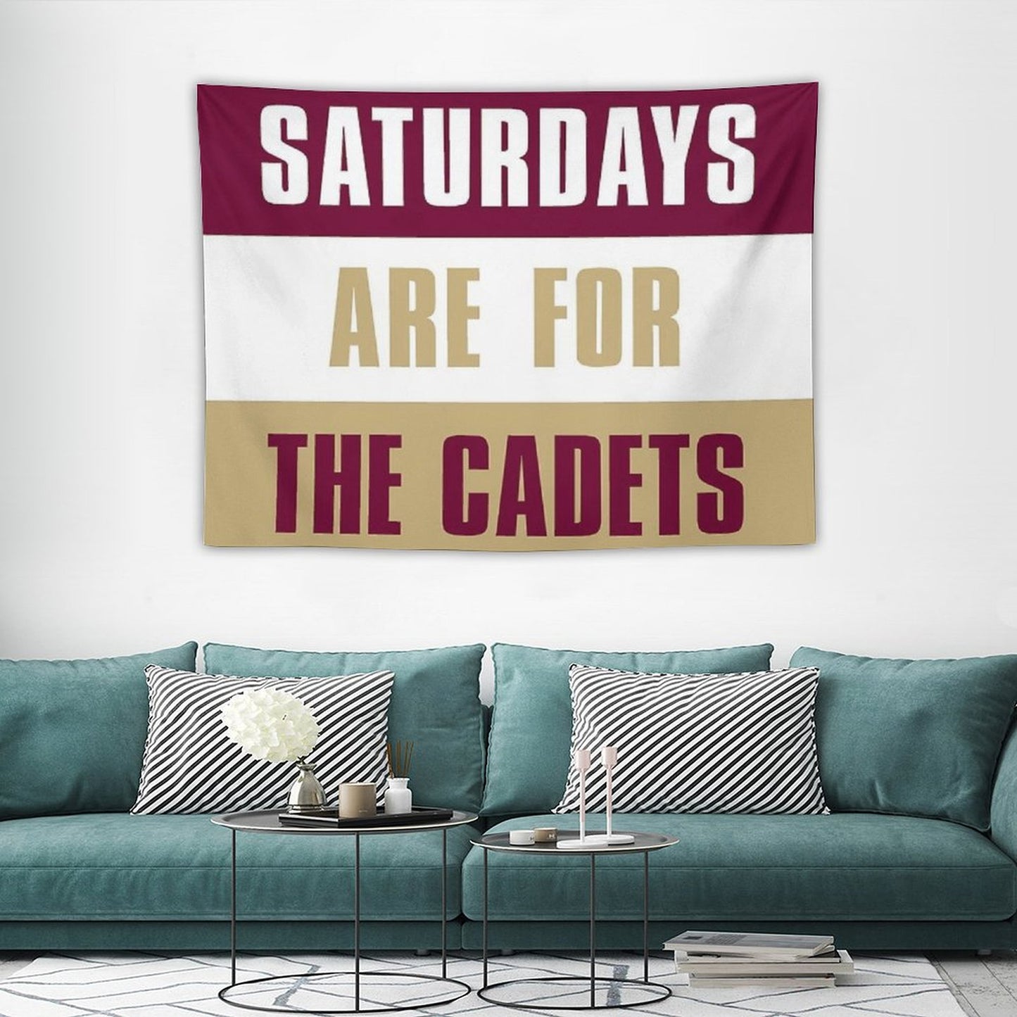 Saturdays Are for The Cadets, Norwich University – The Military College of Vermont Tapestry