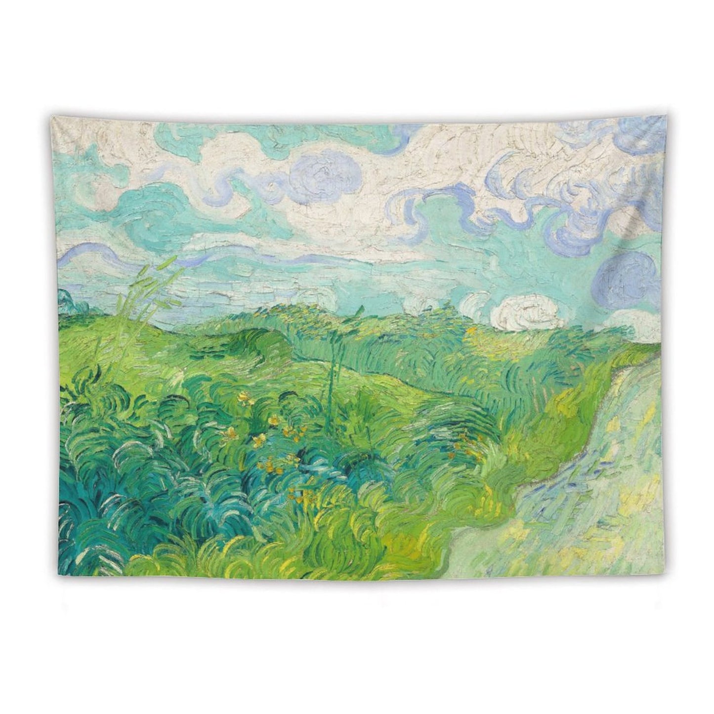 Van Gogh's Green Wheat Fields Tapestry
